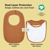 Picture of 8-Pack Organic Baby Bibs for Girls & Boys - Teething Baby Bibs for Boy, Girl - Newborn Bibs for Baby Girl, Boy (Terracotta)