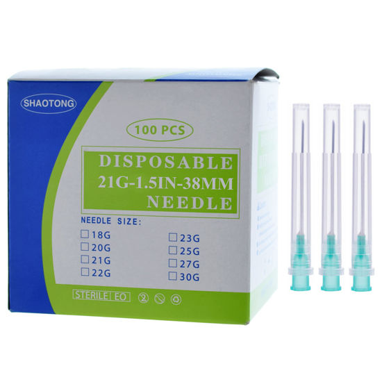 Picture of SHAOTONG Luer Lock Accessories-100Pcs (21G-Long 1.5In)