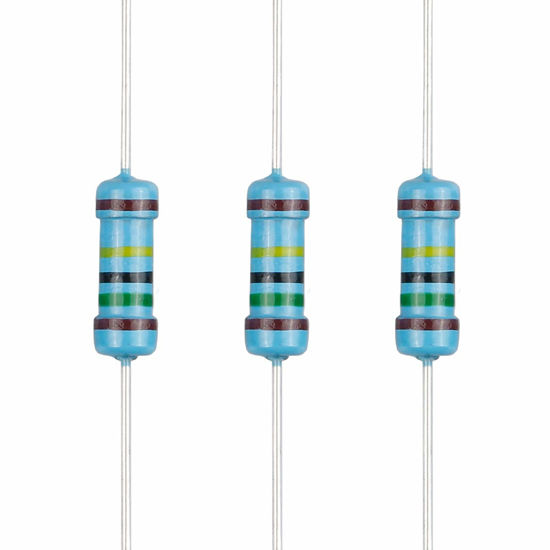 Picture of EDGELEC 100pcs 1.5M ohm Resistor 1/2w (0.5Watt) ±1% Tolerance Metal Film Fixed Resistor, Multiple Values of Resistance Optional