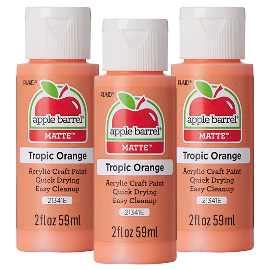 Picture of Apple Barrel Acrylic Paint, Tropic Orange (Pack of 3) 2 oz, 21341EA