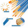 Picture of Acrylic Paint Brush Set, 1 Packs / 10 pcs Watercolor Brushes Painting Brush Nylon Hair Brushes for All Purpose Oil Watercolor Painting Artist Professional Kits.
