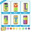 Picture of R.Y.TOYS Rotate and Slide Puzzle-Patented Fidget Cube(Restore Order/Create Patterns) 8 Colors,6 Layers-Detach Piece for Quick Play,Fidget Toys,Brain Teaser,Sensory Toys,Birthday Gifts