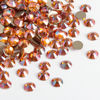 Picture of Beadsland 1440 Pieces Flat Back Crystal Rhinestones Round Gems,Amber,SS12,3.0-3.2mm