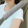 Picture of Amooca Soft Auto Seat Belt Cover Seatbelt Shoulder Pad Cushions 2 PCS Universal Fit for All Cars and Backpack for a More Comfortable Driving (Light Grey)