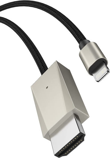  [Apple MFi Certified] Lightning to HDMI,Lightning to
