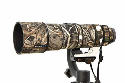 Picture of ROLANPRO Waterproof Lens Cover Camouflage Rain Cover for Sony FE 200-600mm F5.6-6.3 G OSS Lens Protective Case Guns Clothing-#9 Classical Grass Waterproof