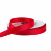 Picture of VATIN 1/2 inches Double Faced Hot Red Polyester Satin Ribbon - 50 Yards for Gift Wrapping Ornaments Party Favor Braids Baby Shower Decoration Floral Arrangement Craft Supplies