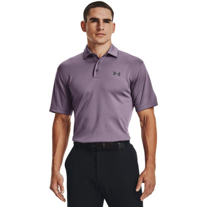 Picture of Under Armour Men's Tech Golf Polo , Club Purple (530)/Pitch Gray , X-Large