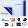 Picture of 12" x 12ft Heat Transfer Vinyl Rolls, PU (Strong Stretchy) HTV Vinyl Blue for Shirts, Sooez Iron on Vinyl for All Cutter Machine, Easy to Cut & Weed for DIY Heat Vinyl Design, Matte Finish