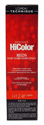 Picture of Loreal Excellence Hicolor H12 Tube Deep Auburn Red 1.74 Ounce (51ml) (3 Pack)