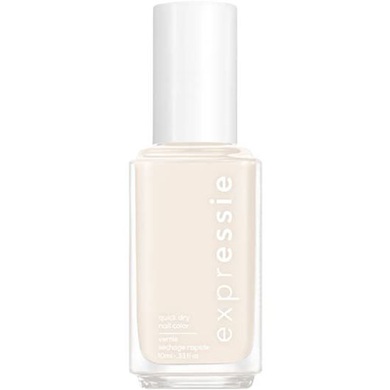 Picture of essie expressie, Quick-Dry Nail Polish, 8-Free Vegan, Eggshell White, Daily Grind, 0.33 fl oz