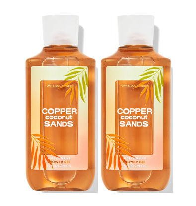 Picture of Bath & Body Works Copper Coconut Sands Shower Gel Gift Sets 10 Oz 2 Pack (Copper Coconut Sands)