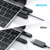Picture of BENGOO USB Sound Card Adapter,USB Audio Adapter 3.5mm Jack,External Sound Card with Dual TRS Headphone and Microphone Jack for Windows Mac Linux PC Laptops Desktops PS4 Headsets, Black