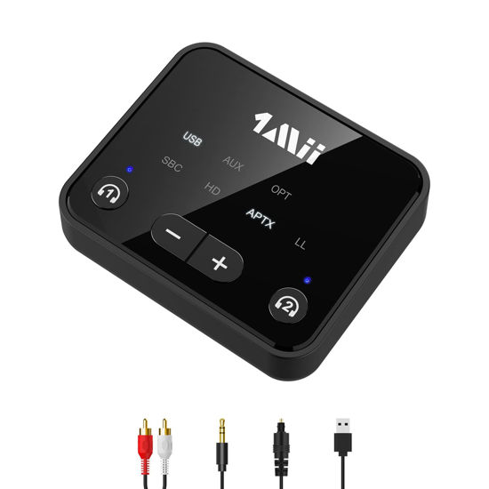 GetUSCart- 1Mii Bluetooth 5.3 Transmitter for TV to 2 Wireless