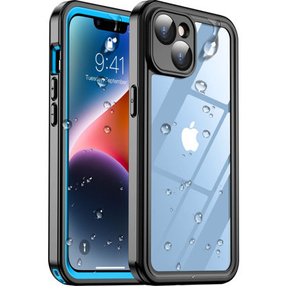 Picture of Temdan [Real 360] for iPhone 14 Plus Case Waterproof, Built-in 9H Tempered Glass Camera Lens & Screen Protection [14FT Military Dropproof][Full-Body Shockproof][Dustproof][IP68 Underwater] Case