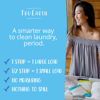Picture of Tru Earth Eco-friendly, Biodegradable, Zero Waste, Cruelty-Free Laundry Detergent Sheets/Eco-Strips for Sensitive Skin, 64 Count (Up to 128 Loads), Fresh Linen Scent