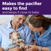 Picture of Philips AVENT Soothie Snuggle Pacifier Holder with Detachable Pacifier, 0m+, Giraffe, SCF347/01