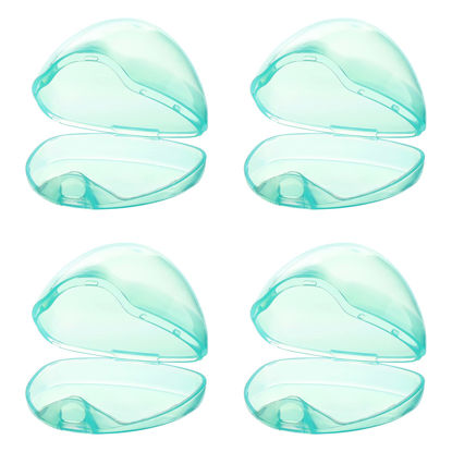 Picture of Accmor Pacifier Case, Pacifier Holder Case, Pacifier Container for Travel, BPA Free,Transparent Green, 4 Pack