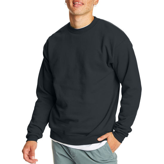 Picture of Hanes Men's EcoSmart Sweatshirt, Black, Medium