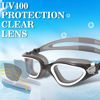 Picture of WIN.MAX Polarized Swimming Goggles Swim Goggles Anti Fog Anti UV No Leakage Clear Vision for Men Women Adults Teenagers (Transparent Black&White/Non-polarized/Clear Lens)