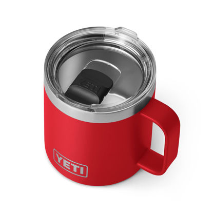 Picture of YETI Rambler 14 oz Mug, Vacuum Insulated, Stainless Steel with MagSlider Lid, Rescue Red
