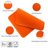 Picture of MicoYang Silicone Dish Drying Mat for Multiple Usage,Easy clean,Eco-friendly,Heat-resistant Silicone Mat for Kitchen Counter or Sink,Refrigerator or drawer liner Orange L 16 inches x 12 inches