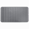 Picture of MicoYang Silicone Dish Drying Mat for Multiple Usage,Easy clean,Eco-friendly,Heat-resistant Silicone Mat for Kitchen Counter or Sink,Refrigerator or Drawer Liner Grey XXXXL 32 inches x 18 inches