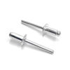 Picture of ISPINNER 100pcs 1/4" x 1/2" Aluminum Blind Rivets, 6.4 x 12.7mm Pop Rivets, Pack of 100 (Silver)