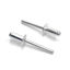 Picture of ISPINNER 100pcs 1/4" x 1/2" Aluminum Blind Rivets, 6.4 x 12.7mm Pop Rivets, Pack of 100 (Silver)