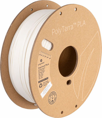 Picture of Polymaker Matte PLA Filament 1.75mm White, 1.75 PLA 3D Printer Filament 1kg - PolyTerra 1.75 PLA Filament Matte White 3D Printing Filament (1 Tree Planted)