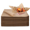 Picture of 12” Deli Squares (250 Pack) - Natural Kraft Deli Papers - Greaseproof Liners for Food Boats - Pre Cut Deli Sandwich Wrappers - Food Basket Sheets for BBQ, Picnic, Festival, Fair - Stock Your Home