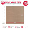 Picture of 12” Deli Squares (250 Pack) - Natural Kraft Deli Papers - Greaseproof Liners for Food Boats - Pre Cut Deli Sandwich Wrappers - Food Basket Sheets for BBQ, Picnic, Festival, Fair - Stock Your Home
