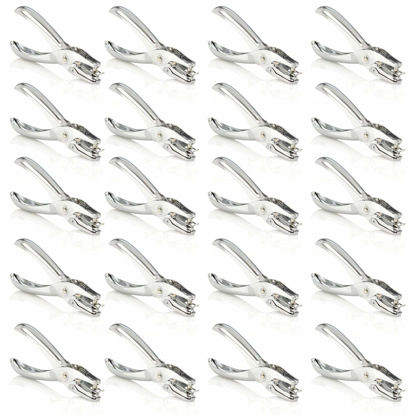 Picture of Swingline 1 Hole Punch, Hole Puncher, 5 Sheet Punch Capacity, Classic, Chrome 20-Pack (74005)