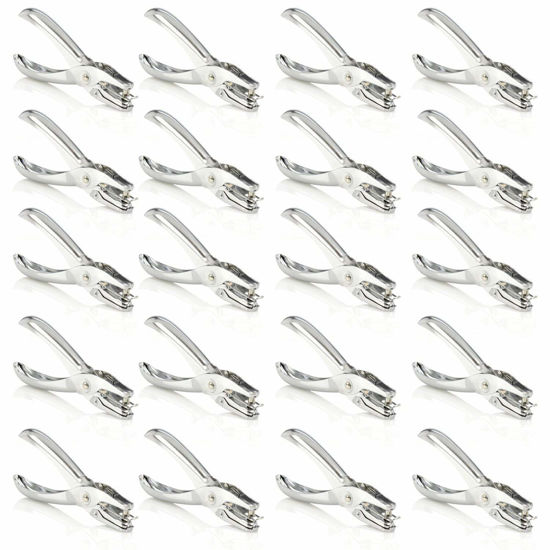 Picture of Swingline 1 Hole Punch, Hole Puncher, 5 Sheet Punch Capacity, Classic, Chrome 20-Pack (74005)