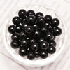Picture of NCB 200PCS 8mm Natura Black Onyx Agate Gemstone Round Spacer Loose Beads for Jewelry Making with Crystal Stretch Cord (Black Onyx Agate, 8mm 200Beads)