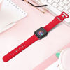 Picture of TreasureMax Sport Band Compatible with Apple Watch Bands 38mm 40mm 41mm 42mm 44mm 45mm 49mm,Soft Silicone Strap Compatible for Apple Watch Series Ultra 8 7 6 5 4 3 2 1 SE Men Women Red 38/40/41MM