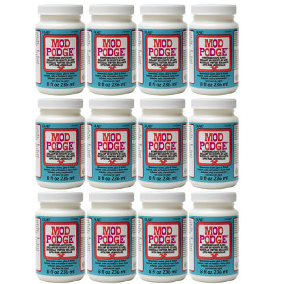 Picture of Mod Podge Dishwasher Safe Waterbased Sealer, Decoupage Glue with Gloss Finish, 8 fl oz (Pack of 12),Clear,CS15059B