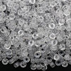 Picture of 1000Pcs Pony Beads Bracelet 9mm Clear Plastic Barrel Pony Beads for Necklace,Hair Beads for Braids for Girls,Key Chain,Jewelry Making (Crystal)