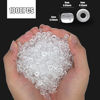 Picture of 1000Pcs Pony Beads Bracelet 9mm Clear Plastic Barrel Pony Beads for Necklace,Hair Beads for Braids for Girls,Key Chain,Jewelry Making (Crystal)