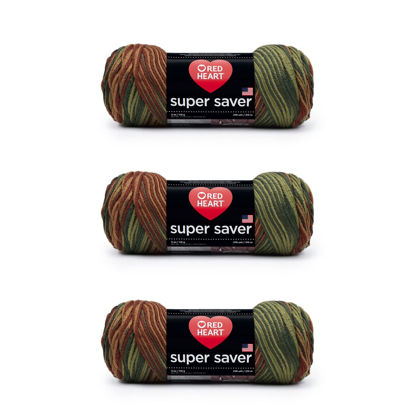 Picture of Red Heart Super Saver Yarn, 3 Pack, Fall 3 Count