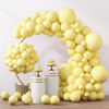 Picture of RUBFAC 129pcs Pastel Yellow Balloons Different Sizes 18 12 10 5 Inches Light Yellow Balloons for Happy Birthday Wedding Anniversary Baby Shower Garland Arch Party Decoration