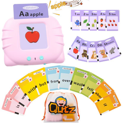 Picture of QuTZ ABC Learning Flash Cards for Toddlers 2-4, Autism Toys, Speech Therapy Toys, Educational Learning Talking Sight Words Flash Cards Kindergarten for Boys and Girls, 272 Sight Words
