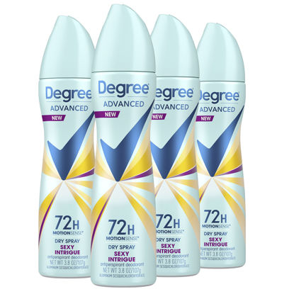 Picture of Degree Women Antiperspirant Deodorant Dry Spray Sexy Intrigue, 3.8 Ounce (Pack of 4)