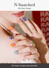 Picture of ohora Semi Cured Gel Nail Strips (N Snatched) - Works with Any Nail Lamps, Salon-Quality, Long Lasting, Easy to Apply & Remove - Includes 2 Prep Pads, Nail File & Wooden Stick - Checkered
