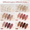 Picture of GAOY Jelly Milky White Gel Nail Polish Set, 6 Translucent Sheer Maroon UV Colors for Art Home DIY Manicure Kit