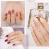 Picture of GAOY Jelly Milky White Gel Nail Polish Set, 6 Translucent Sheer Maroon UV Colors for Art Home DIY Manicure Kit