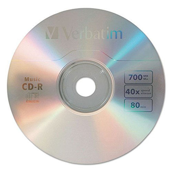 GetUSCart- Verbatim Music CD-R 80min 40x Surface - 25pk Spindle