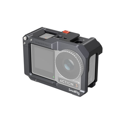 Picture of SmallRig Camera Cage for DJI Action 4, Action 3, Protective Cage Compatible for DJI Mic, Protective Frame for Osmo Action 4, Action 3-4119