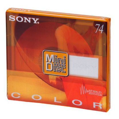 Picture of SONY ~ Blank Minidisc ~ 74 Minutes - MDW-74AY (Topaz Yellow)