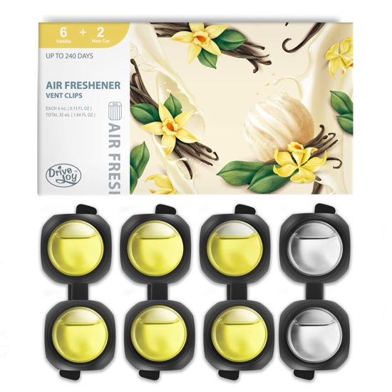 GetUSCart Car Air Freshener Vent Clips, 8 Pack, Provides LongLasting